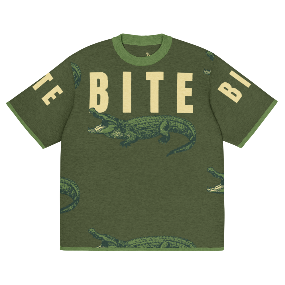 LUVRON – Gestricktes T-Shirt Crocodile