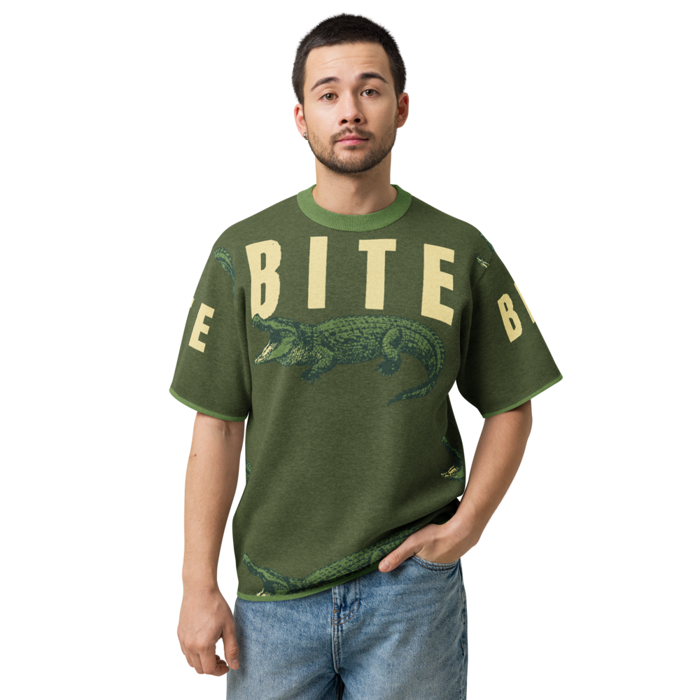 LUVRON – Gestricktes T-Shirt Crocodile